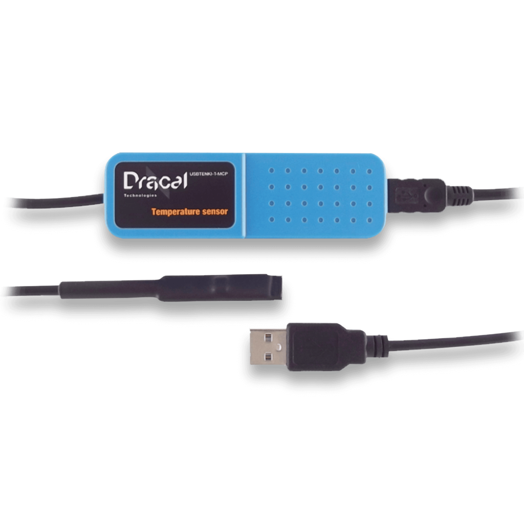TMP125: USB-connected precision temperature sensor with a probe that can operate and read temperatures levels as low as -55°C.