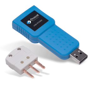 RTD300: Connect any Pt-100 RTD sensor to an USB port with this adapter to measure a very wide range of temperatures with an outstanding precision.