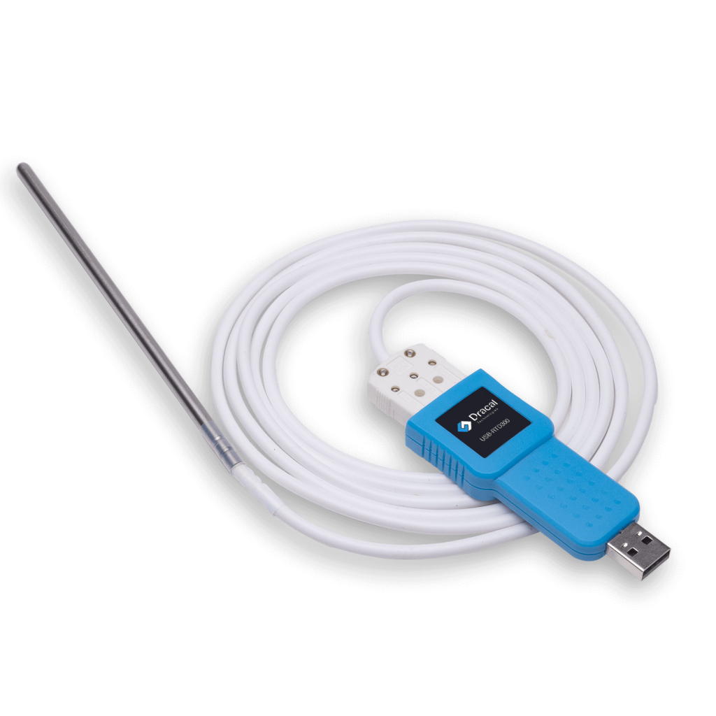 RTD300: USB adapter for any Pt100 RTD probe for temperature measurement - With Pt100 probe