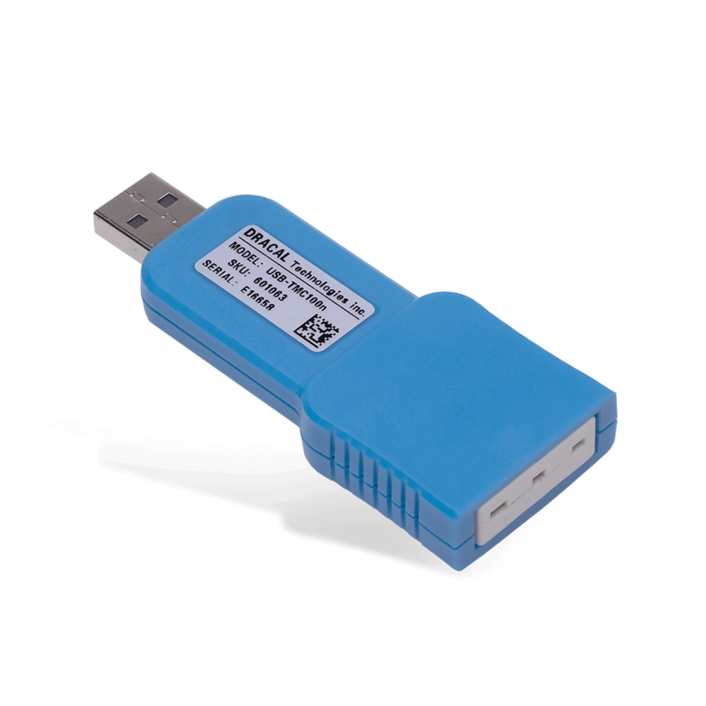 TMC100n: USB adapter for any type-N thermocouple for temperature measurement - Back view - Unique Serial Number