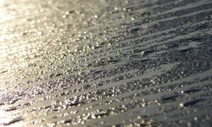 Dew drops on a surface