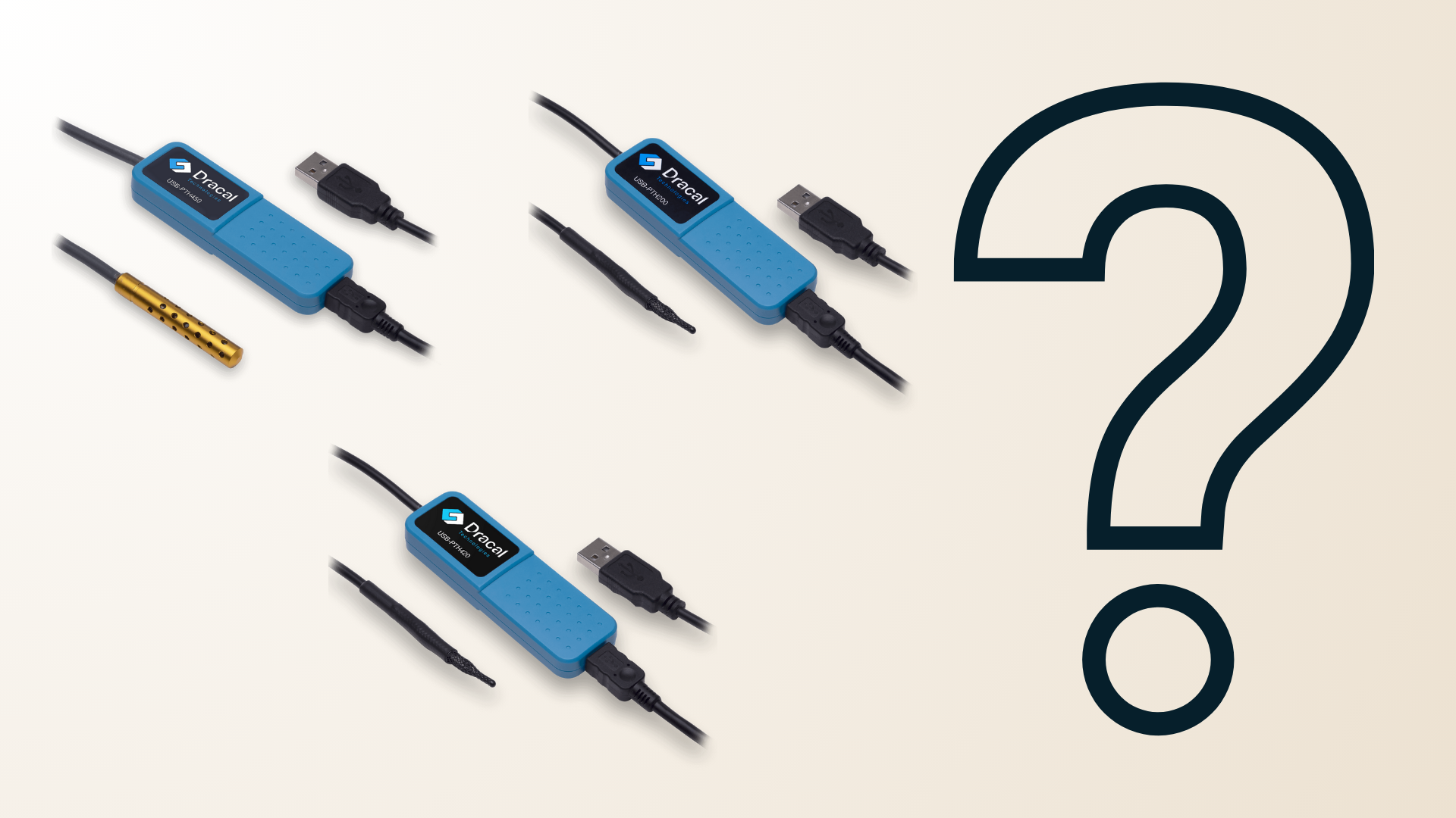 Question mark with all 3 PTH USB sensors available
